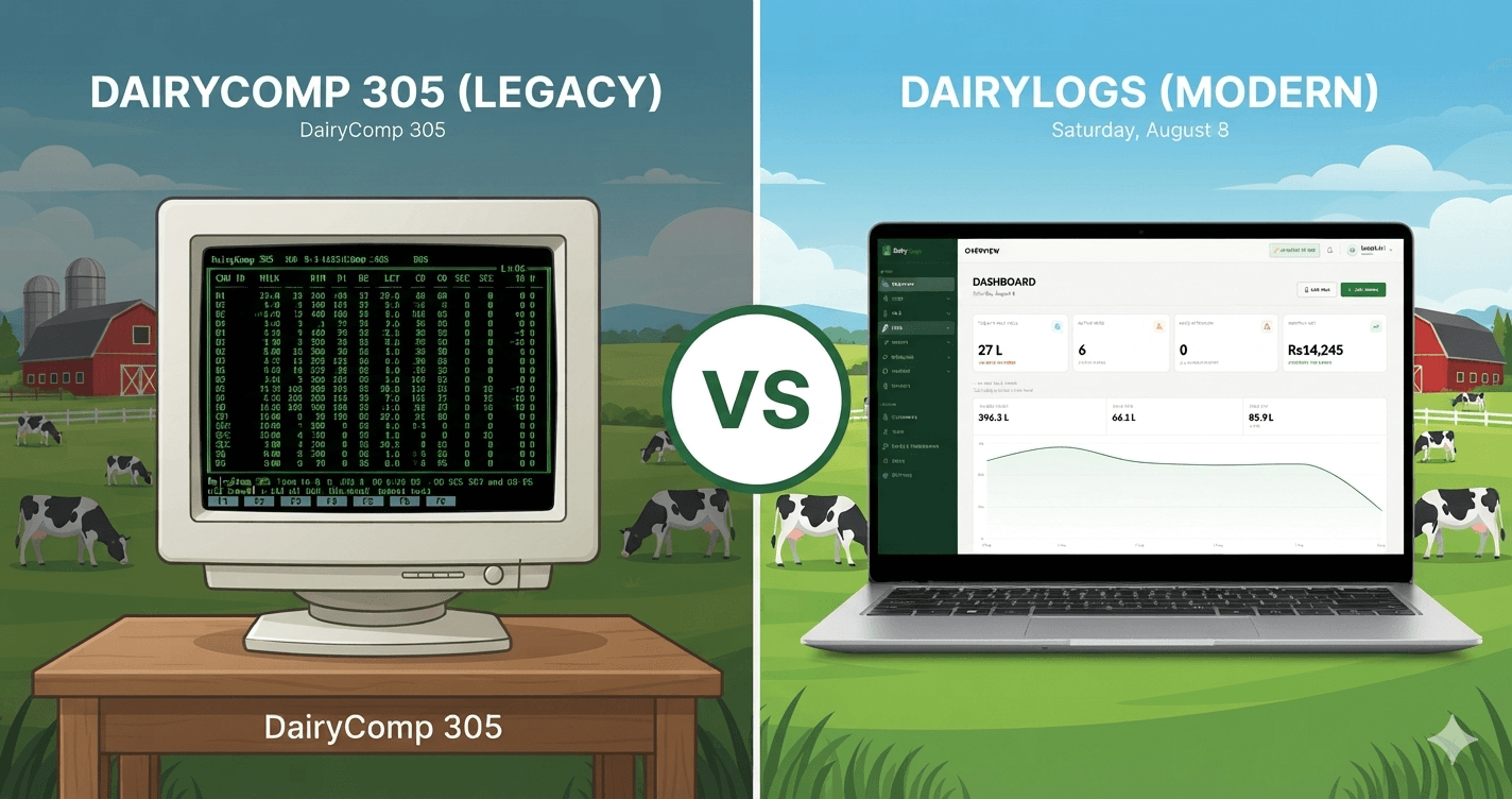 DairyLogs vs DairyComp 305: A Clear Winner For Dairy Farming